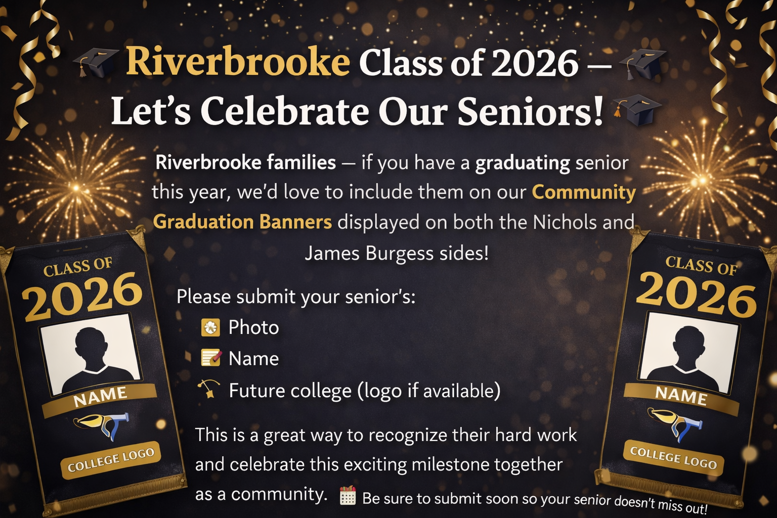 Don’t Miss Out! Add Your 2026 Senior to the Community Graduation Banner